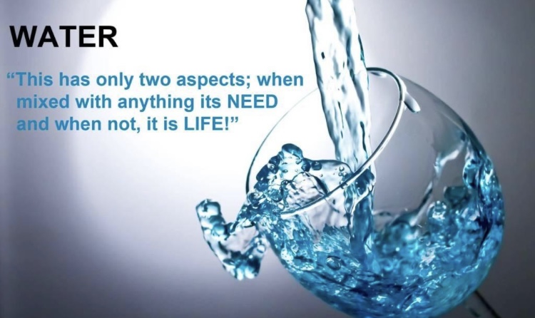 glass of pure water- we all need pure water. Before you purchase any equipment, make sure you can live with it! Health and Fitness