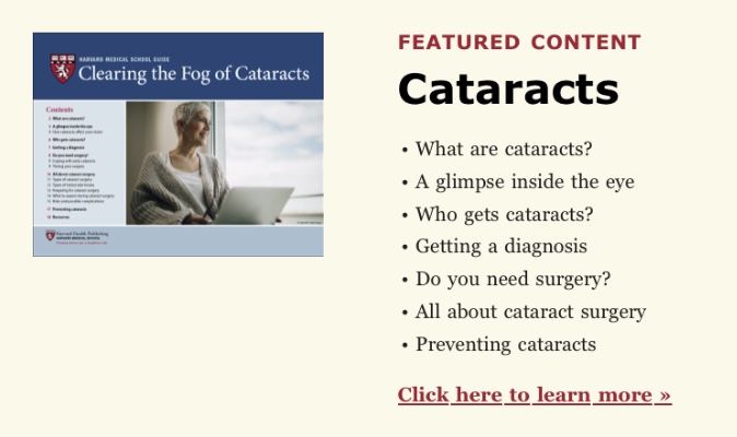 Cataract info from Harvard